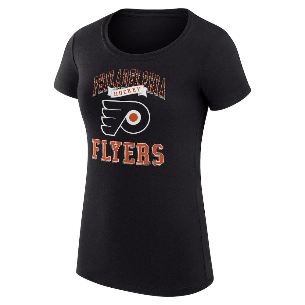 Philadelphia Flyers G-III 4Her by Carl Banks Women's Super-Slim Fit Lightweight Team Logo Graphic T-Shirt - Black | NHL near me