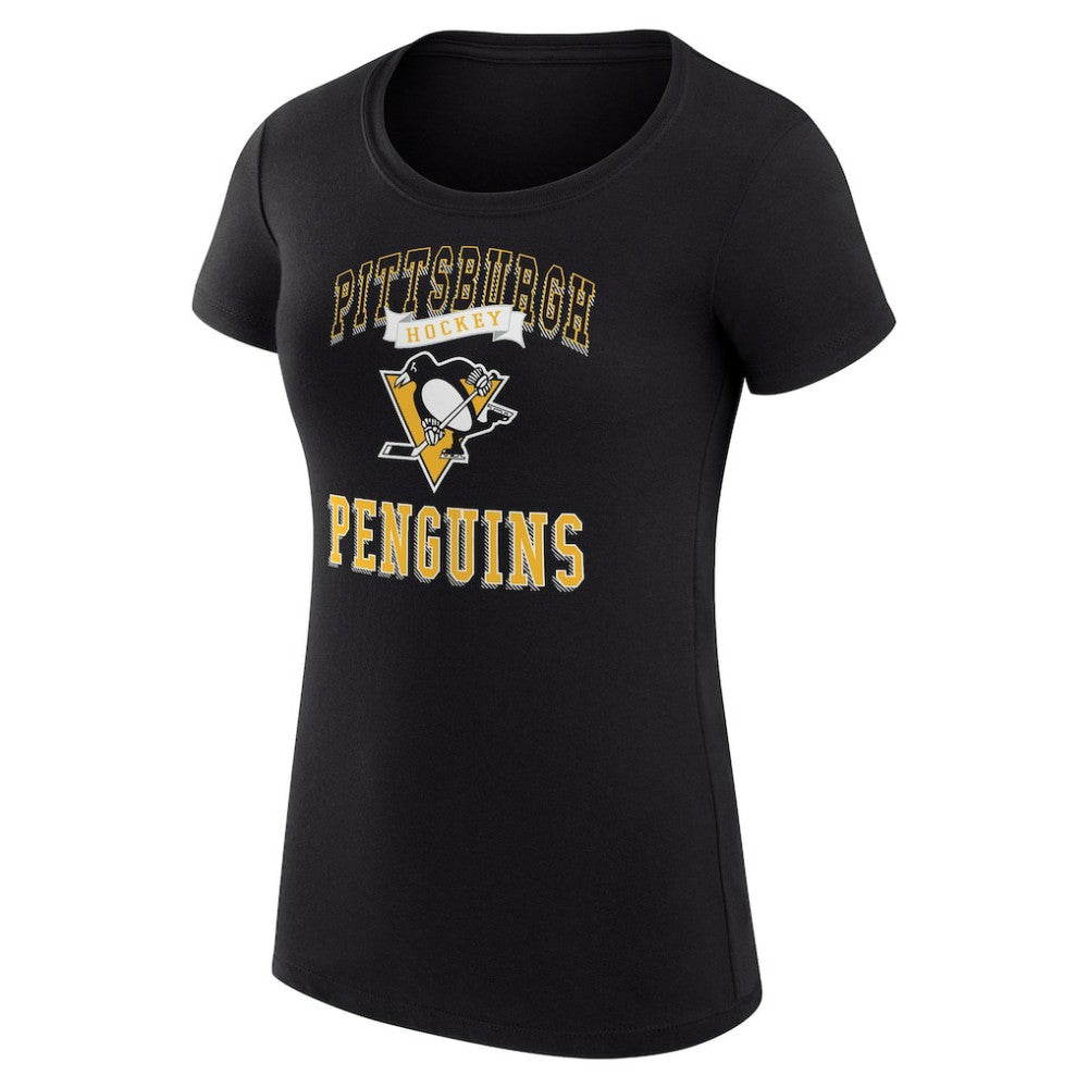 Pittsburgh Penguins G-III 4Her by Carl Banks Women's Super-Slim Fit Lightweight Team Logo Graphic T-Shirt - Black | NHL online