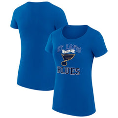 St. Louis Blues G-III 4Her by Carl Banks Women's Super-Slim Fit Lightweight Team Logo Graphic T-Shirt - Blue | NHL discount
