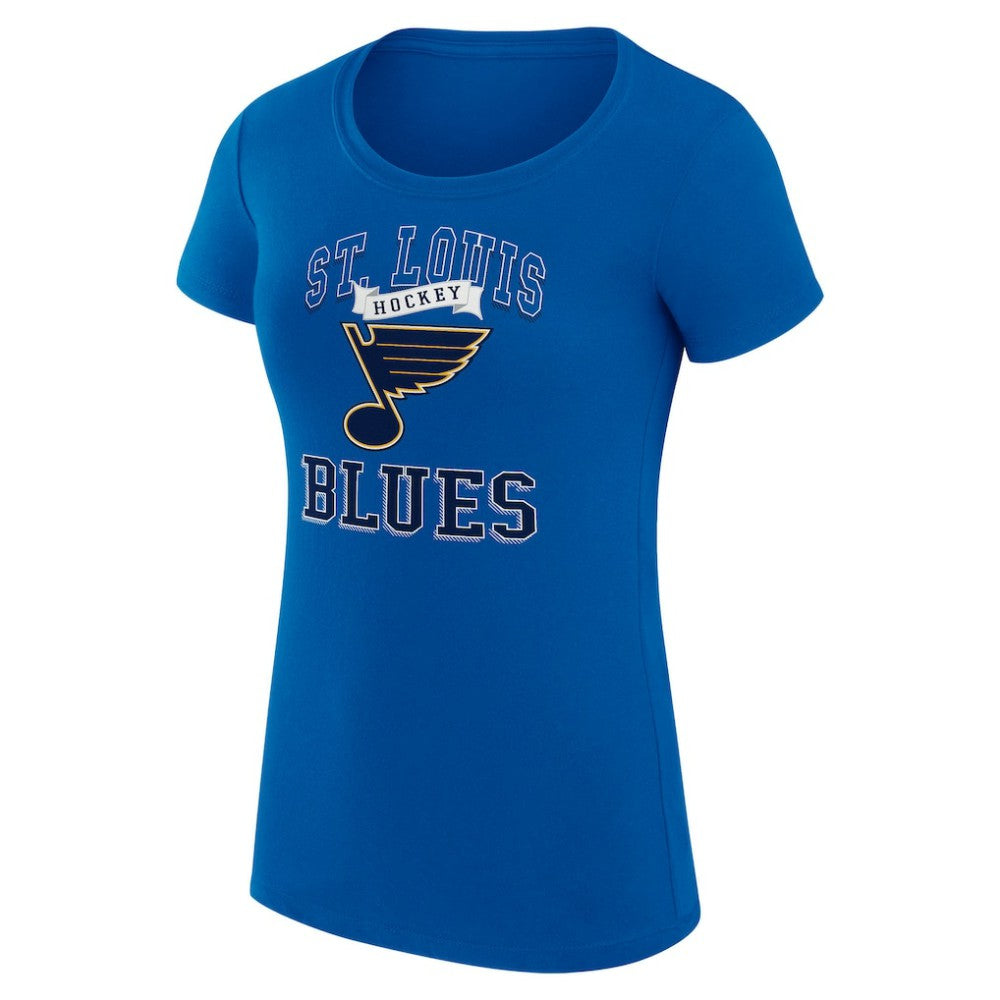 St. Louis Blues G-III 4Her by Carl Banks Women's Super-Slim Fit Lightweight Team Logo Graphic T-Shirt - Blue | NHL discount