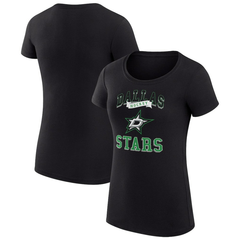 Dallas Stars G-III 4Her by Carl Banks Women's Super-Slim Fit Lightweight Team Logo Graphic T-Shirt - Black | NHL sale