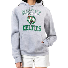 Boston Celtics G-III 4Her by Carl Banks Women's Graphic Fleece Pullover Hoodie Heather Gray