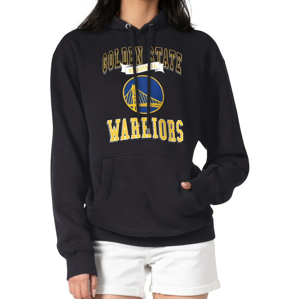 Golden State Warriors G-III 4Her by Carl Banks Women's Graphic Fleece Pullover Hoodie Black