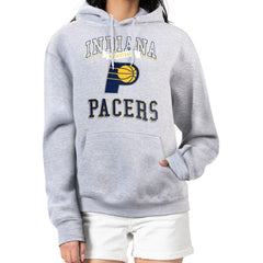 Indiana Pacers G-III 4Her by Carl Banks Women's Graphic Fleece Pullover Hoodie Heather Gray