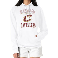 Cleveland Cavaliers G-III 4Her by Carl Banks Women's Graphic Fleece Pullover Hoodie White