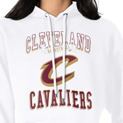 Cleveland Cavaliers G-III 4Her by Carl Banks Women's Graphic Fleece Pullover Hoodie White