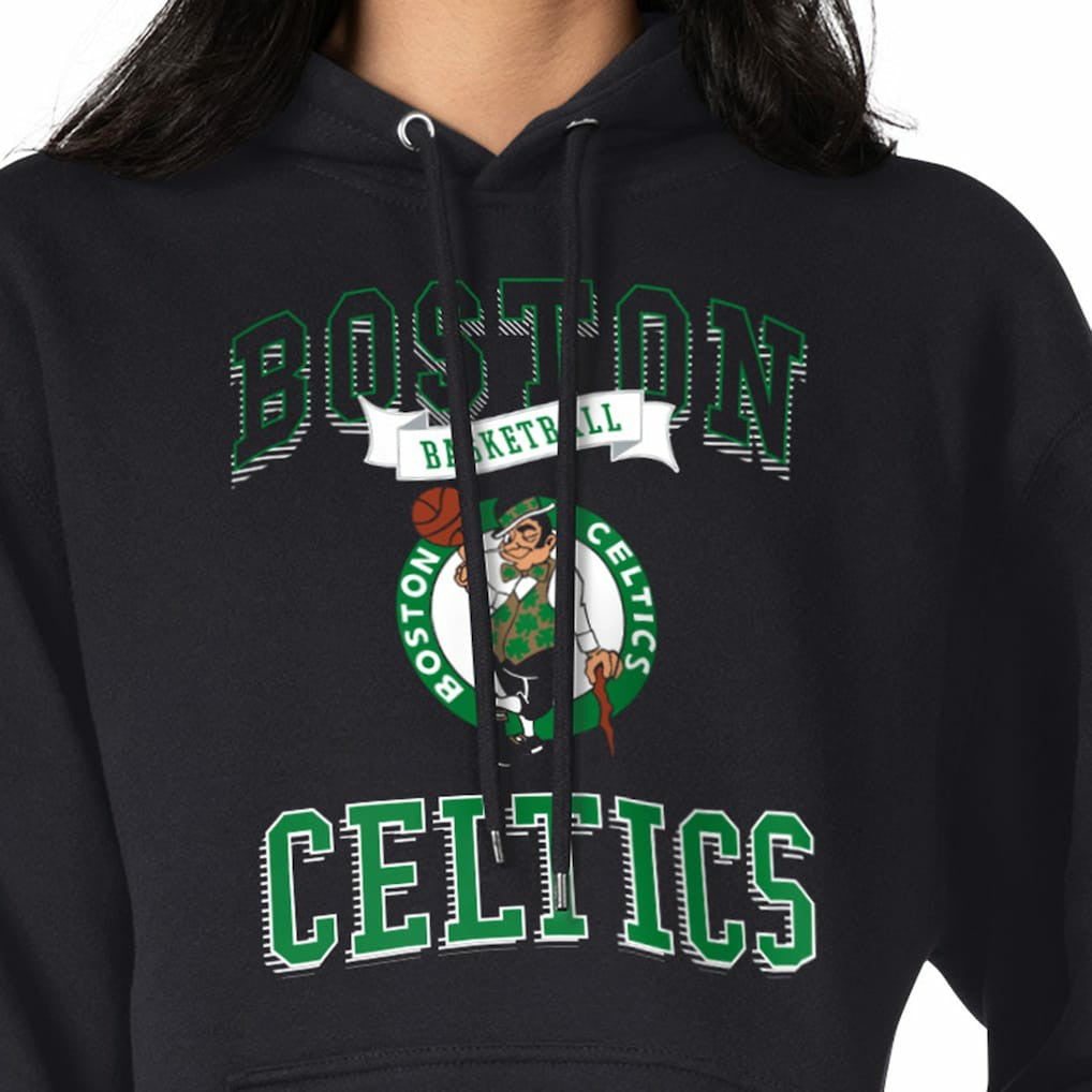 Boston Celtics G-III 4Her by Carl Banks Women's Graphic Fleece Pullover Hoodie Black