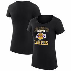 Los Angeles Lakers G-III 4Her by Carl Banks Women's Super-Slim Fit Lightweight Team Logo T-Shirt Black