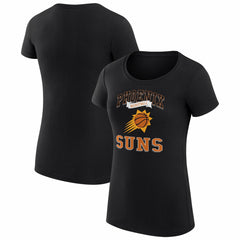 Phoenix Suns G-III 4Her by Carl Banks Women's Super-Slim Fit Lightweight Team Logo T-Shirt Black