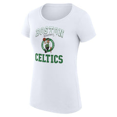 Boston Celtics G-III 4Her by Carl Banks Women's Super-Slim Fit Lightweight Team Logo T-Shirt White