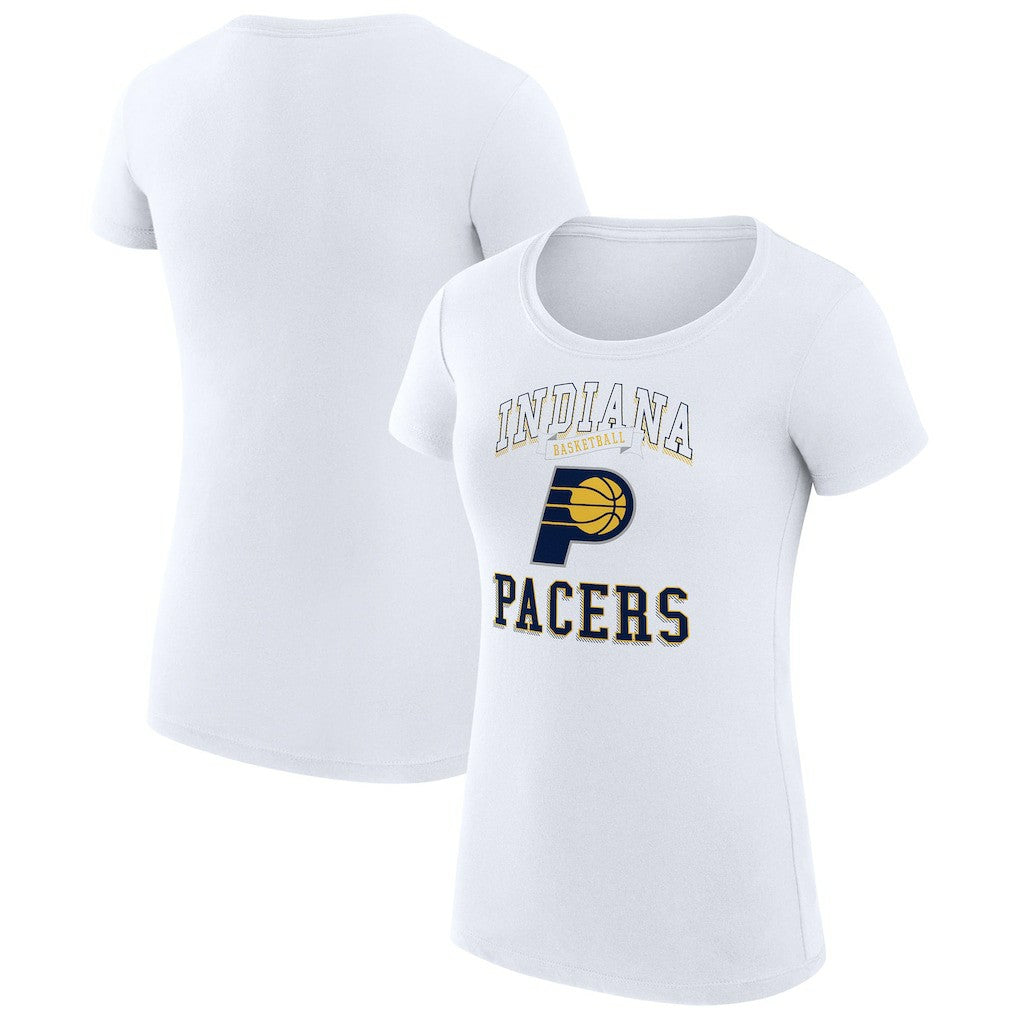 Indiana Pacers G-III 4Her by Carl Banks Women's Super-Slim Fit Lightweight Team Logo T-Shirt White