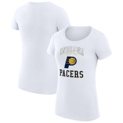 Indiana Pacers G-III 4Her by Carl Banks Women's Super-Slim Fit Lightweight Team Logo T-Shirt White