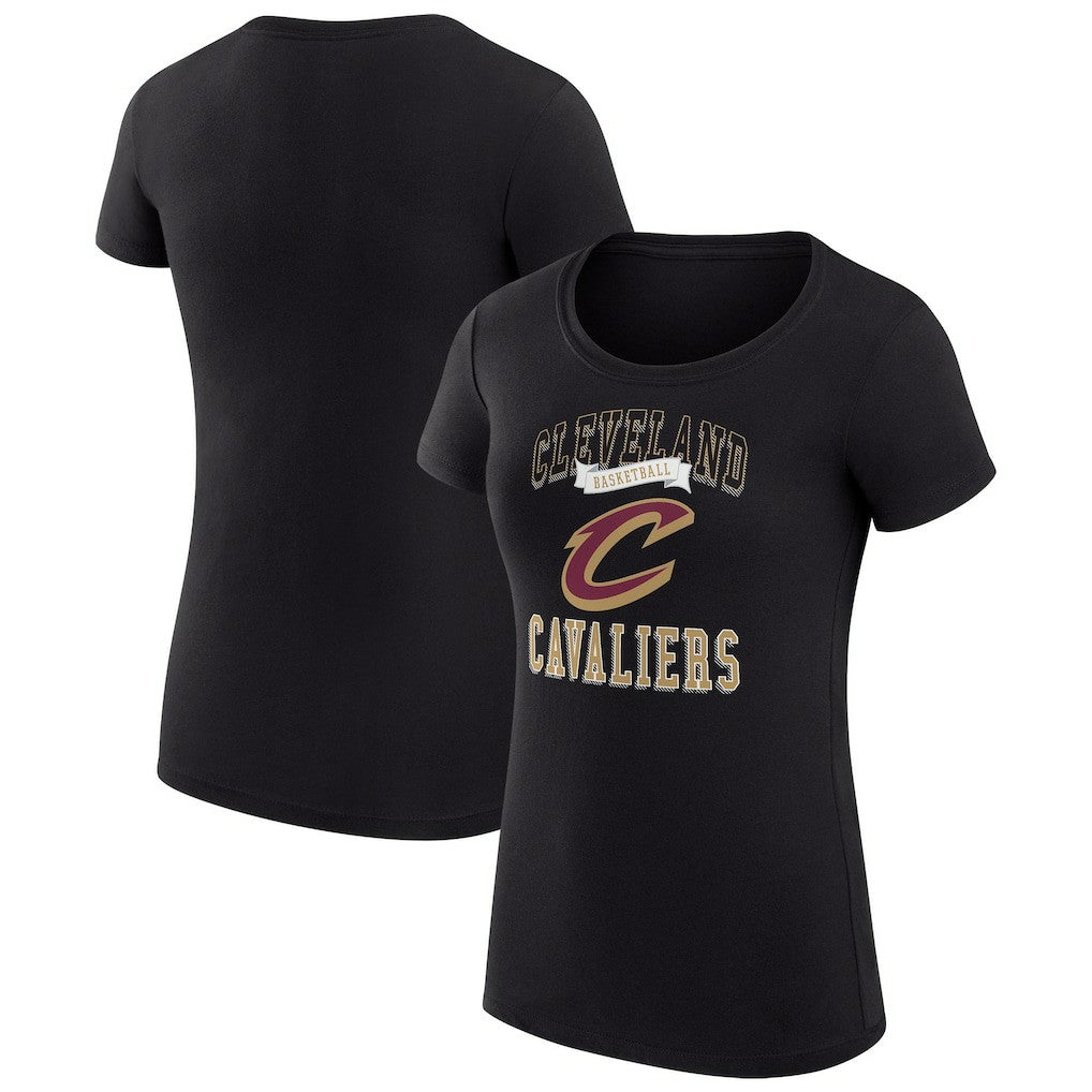 Cleveland Cavaliers G-III 4Her by Carl Banks Women's Super-Slim Fit Lightweight Team Logo T-Shirt Black