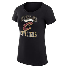 Cleveland Cavaliers G-III 4Her by Carl Banks Women's Super-Slim Fit Lightweight Team Logo T-Shirt Black