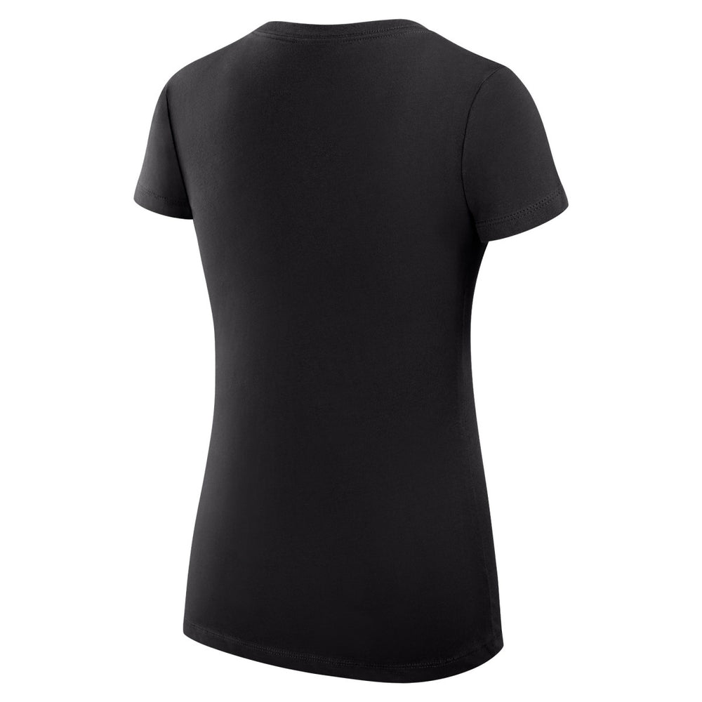 Los Angeles Lakers G-III 4Her by Carl Banks Women's Super-Slim Fit Lightweight Team Logo V-Neck T-Shirt Black