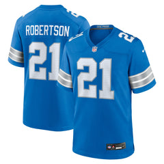 Amik Robertson Detroit Lions Game Jersey - Blue - Nike