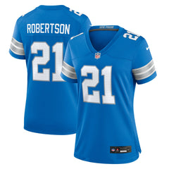 Amik Robertson Detroit Lions Women's Team Game Jersey - Blue - Nike