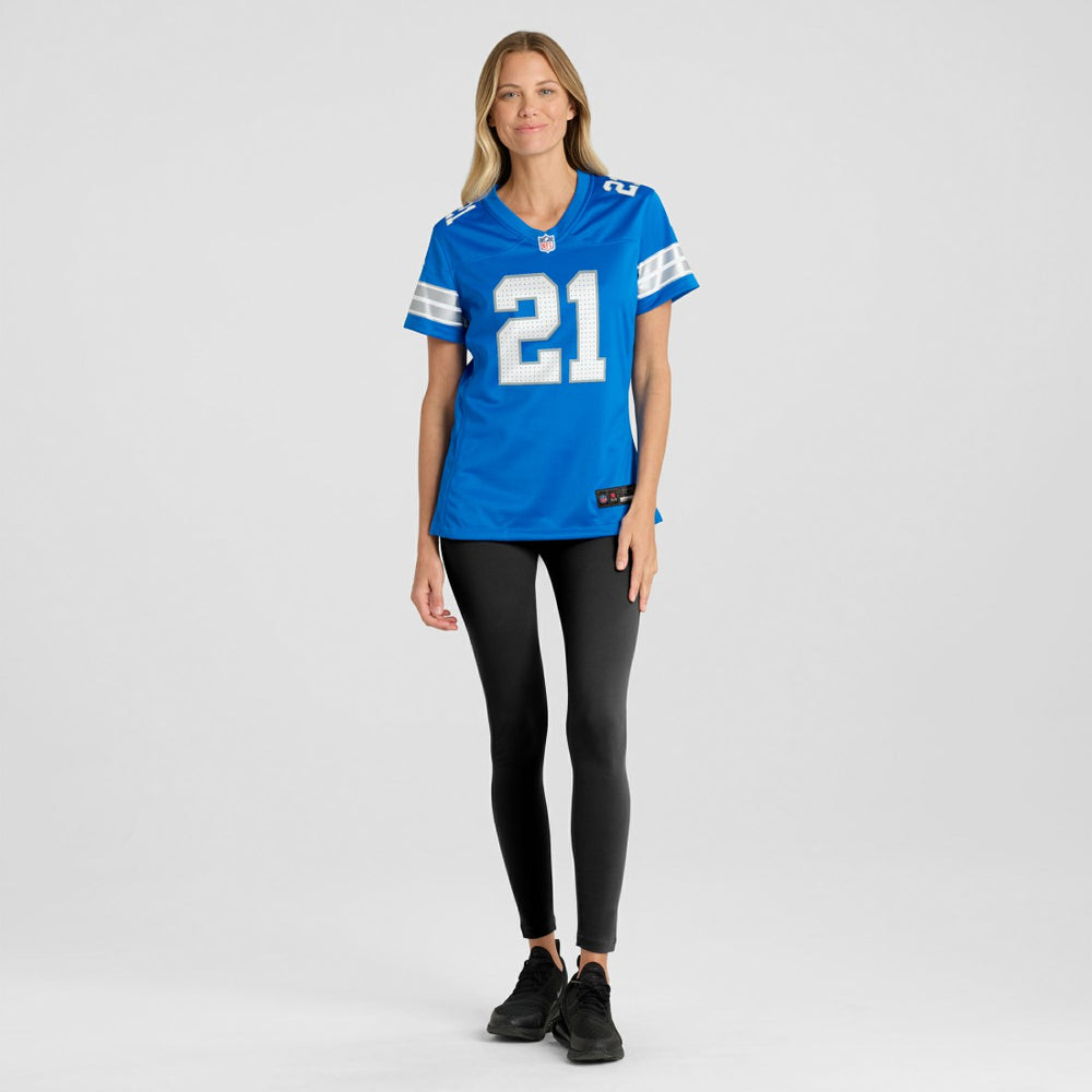 Amik Robertson Detroit Lions Women's Team Game Jersey - Blue - Nike