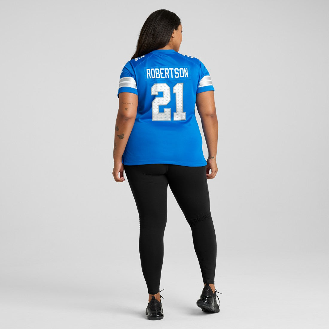 Amik Robertson Detroit Lions Women's Team Game Jersey - Blue - Nike