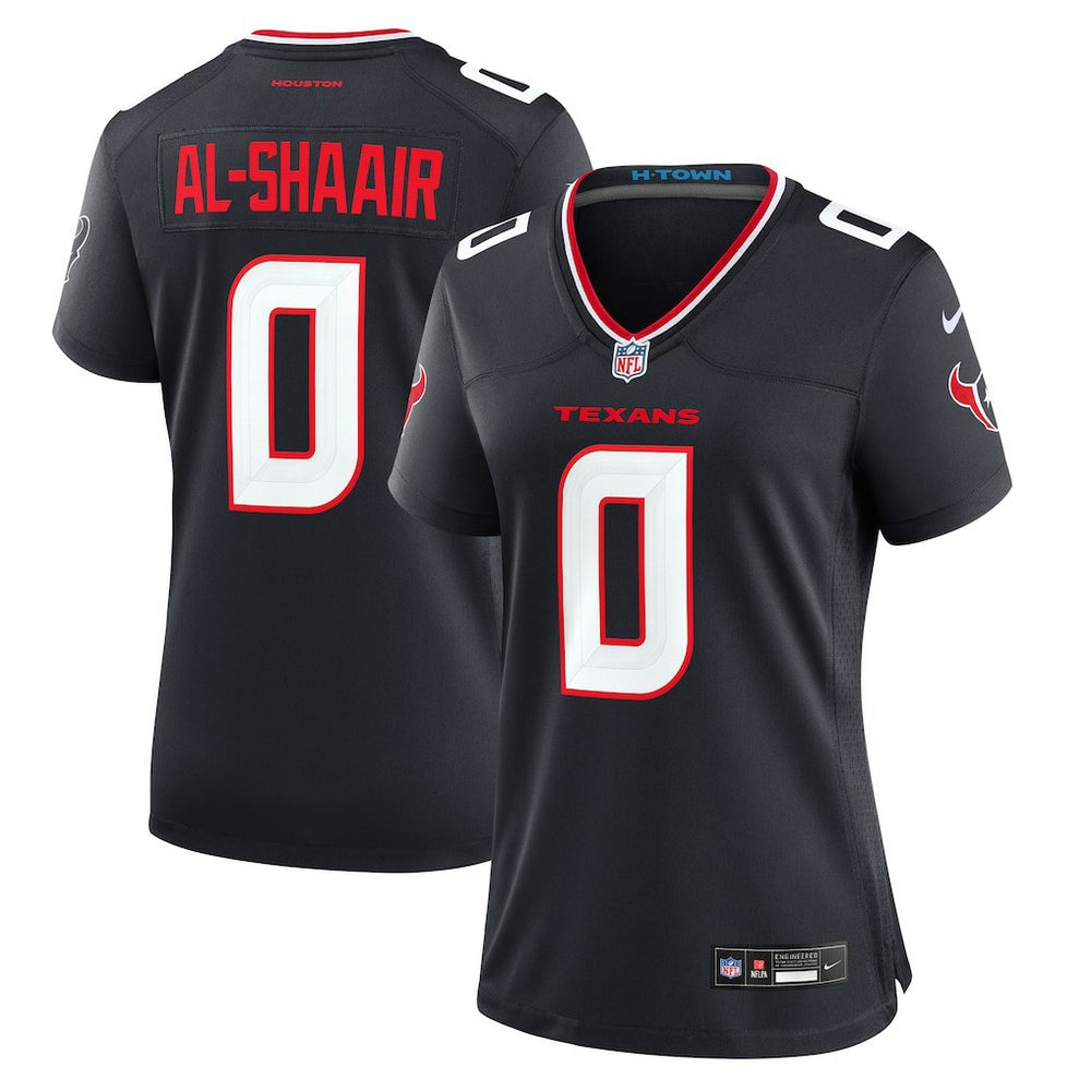 Azeez Al-Shaair Houston Texans Women's Team Game Jersey - Navy - Nike
