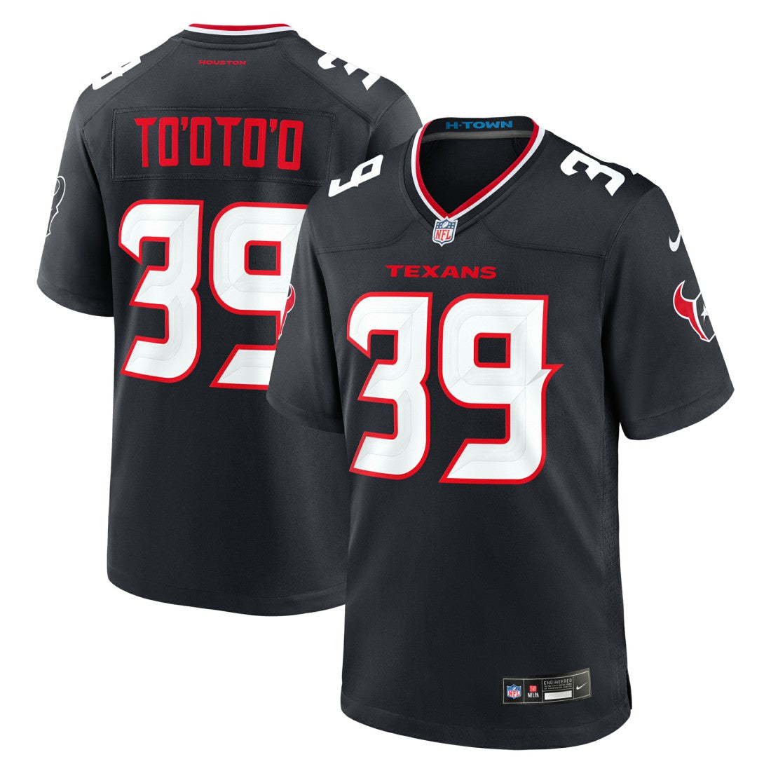 Henry To'oto'o Houston Texans Team Game Jersey - Navy - Nike