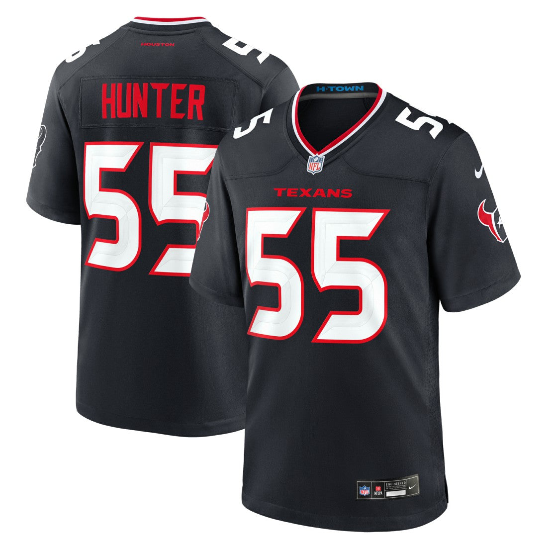 Danielle Hunter Houston Texans Team Game Jersey - Navy - Nike