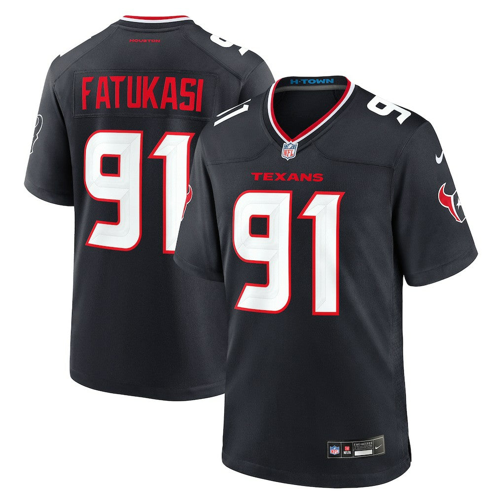 Folorunso Fatukasi Houston Texans Team Game Jersey - Navy - Nike