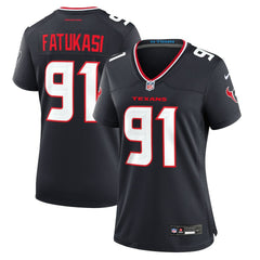 Folorunso Fatukasi Houston Texans Women's Team Game Jersey - Navy - Nike