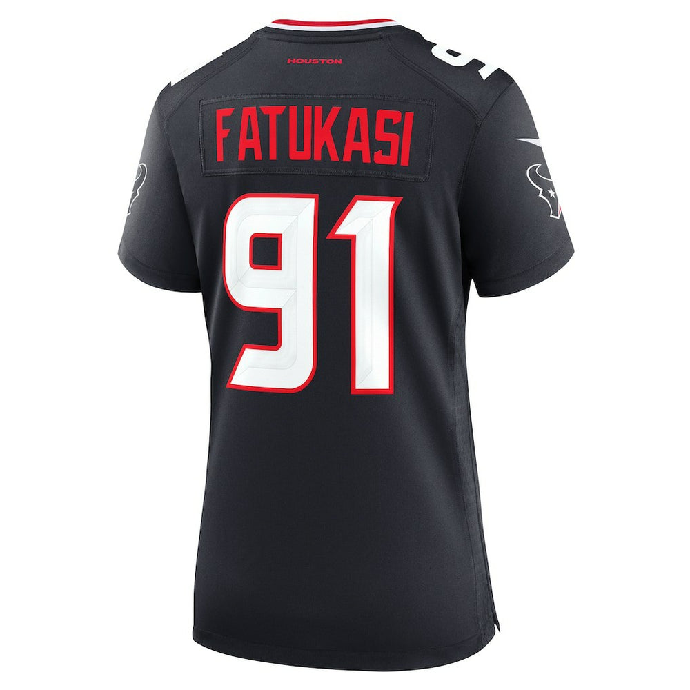 Folorunso Fatukasi Houston Texans Women's Team Game Jersey - Navy - Nike