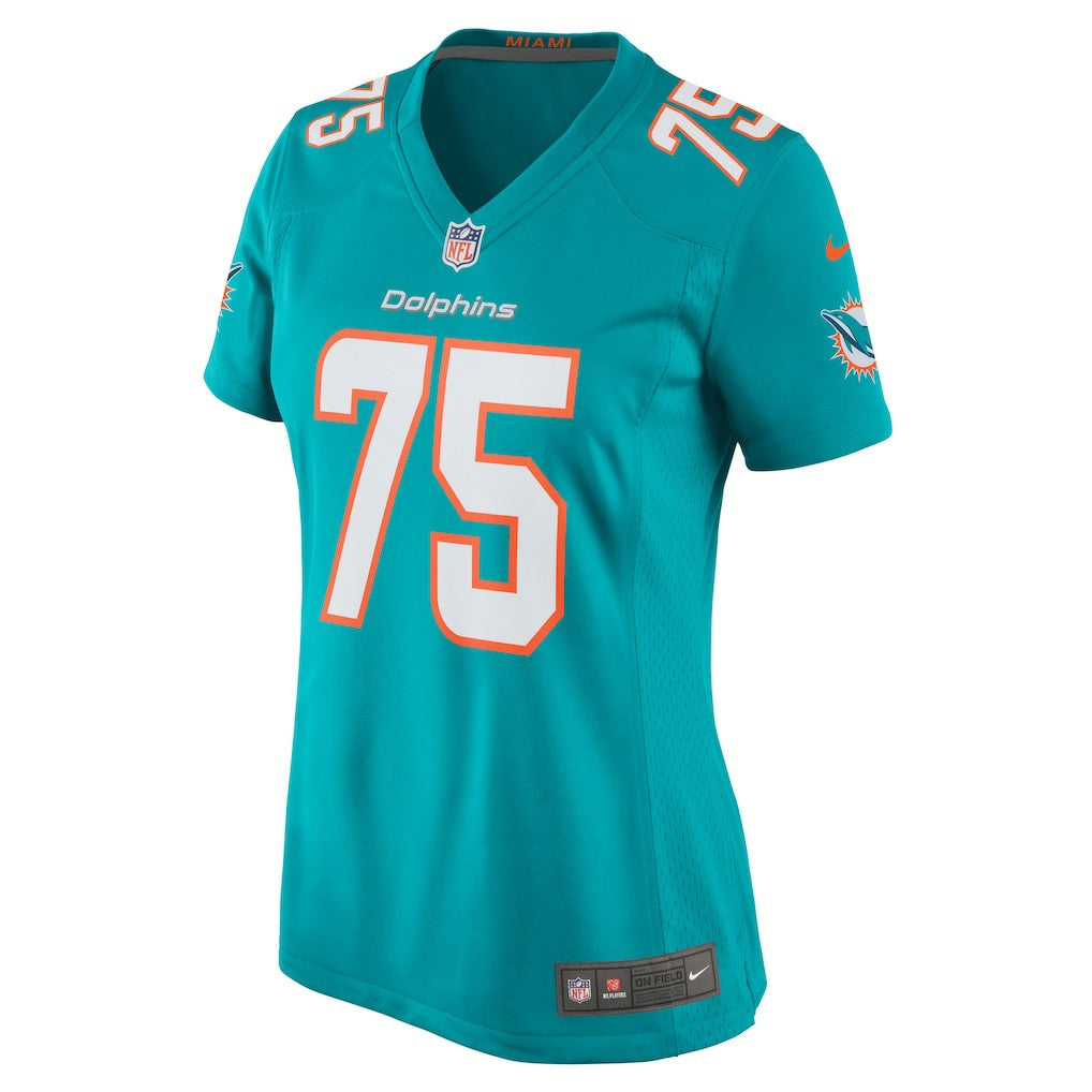 Jack Driscoll Miami Dolphins Women's Team Game Jersey - Aqua - Nike