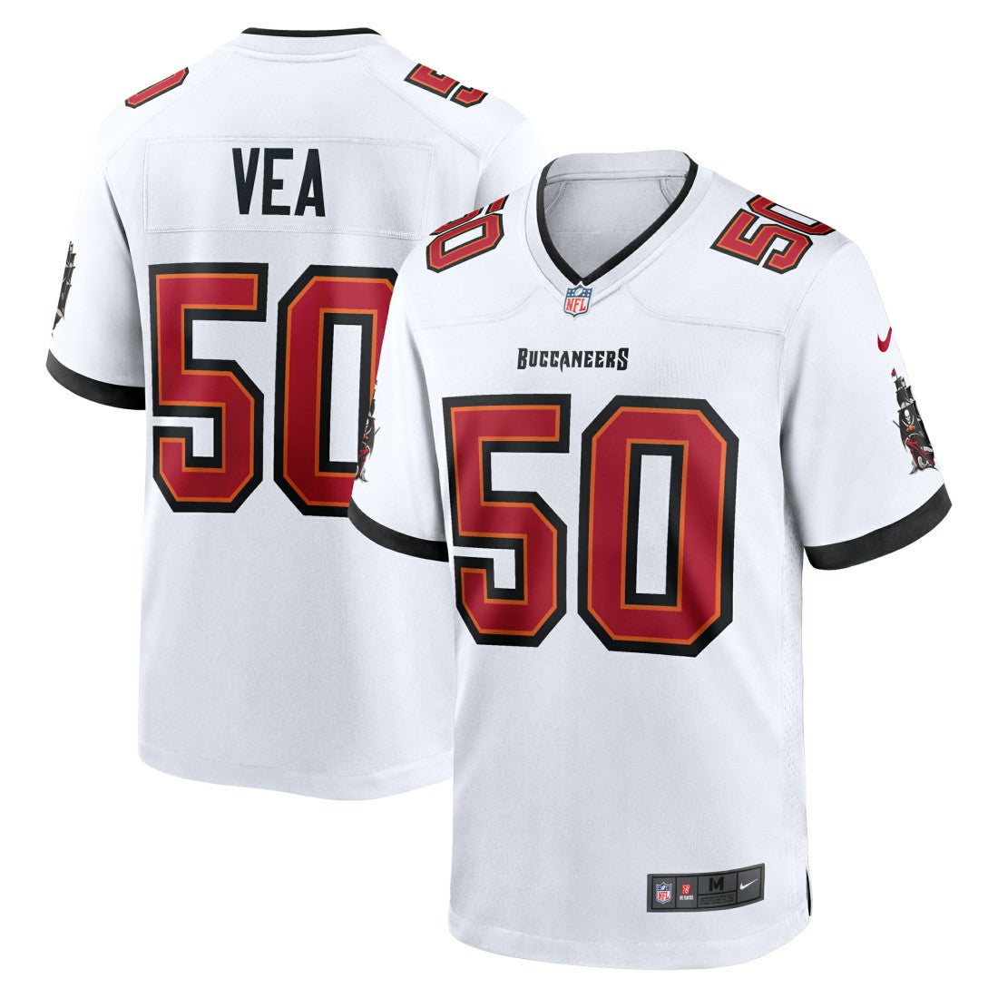 Vita Vea Tampa Bay Buccaneers White Game Jersey - White - Nike