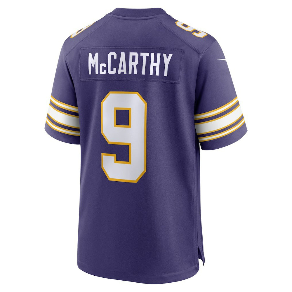 J.J. McCarthy Minnesota Vikings 2nd Alternate Player Game Jersey - Purple - Nike
