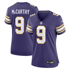 J.J. McCarthy Minnesota Vikings Women's 2nd Alternate Player Game Jersey - Purple - Nike