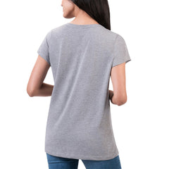 Houston Texans G-III 4Her by Carl Banks Women's Super-Slim Fit Lightweight H-Town V-Neck T-Shirt - Heather Gray - NFL