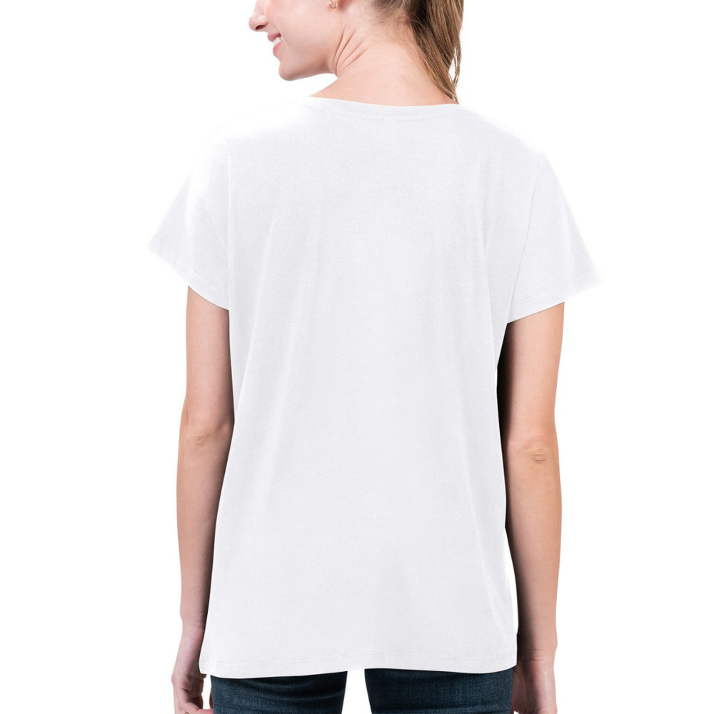 Houston Texans G-III 4Her by Carl Banks Women's Super-Slim Fit Lightweight H-Town V-Neck T-Shirt - White - NFL