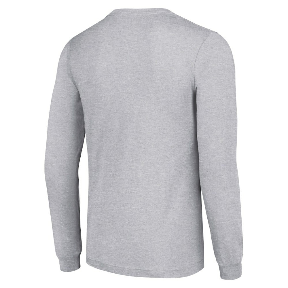 Minnesota Wild Starter Four Team Name Logo Long Sleeve Graphic T-Shirt - Heather Gray | NHL on sale
