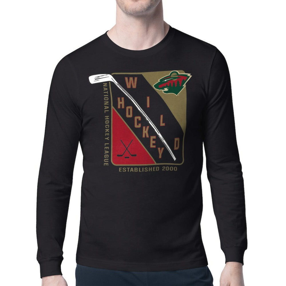 Minnesota Wild Starter Shield Long Sleeve Graphic T-Shirt - Black | NHL discount