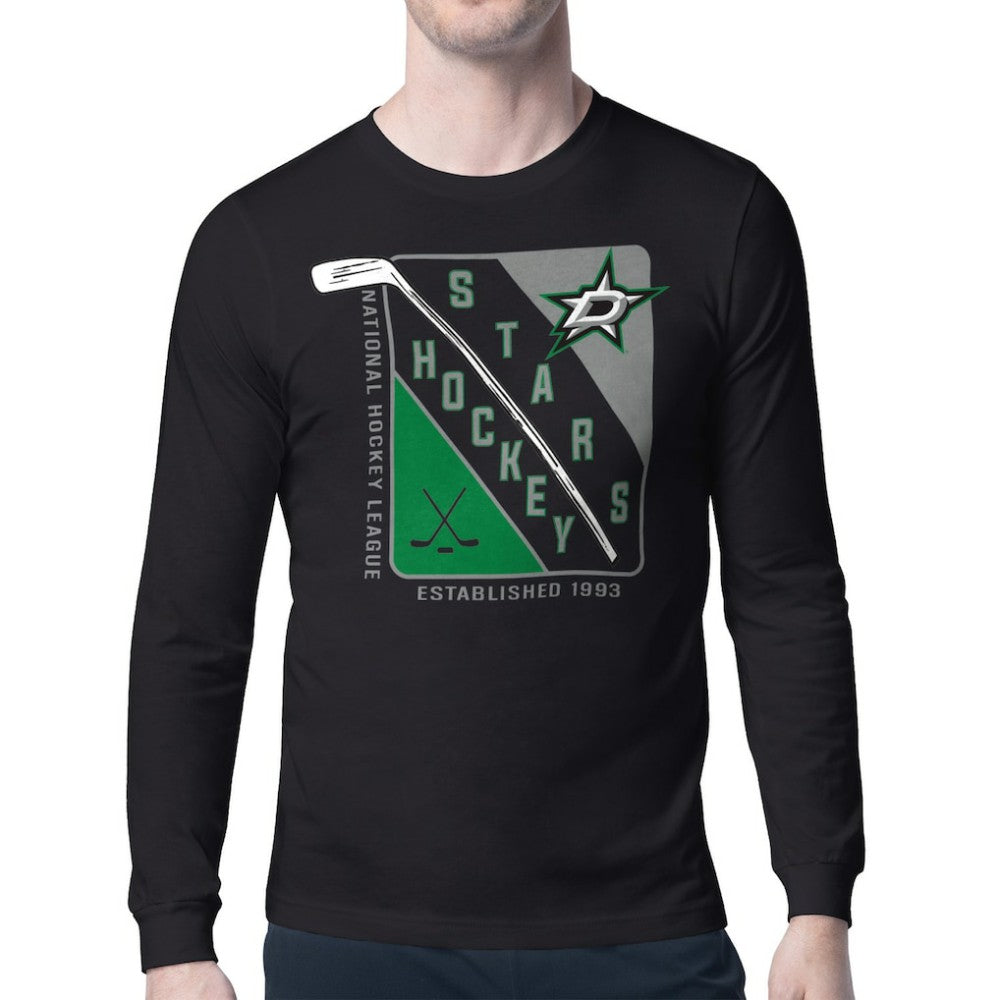 Dallas Stars Starter Shield Long Sleeve Graphic T-Shirt - Black | NHL online