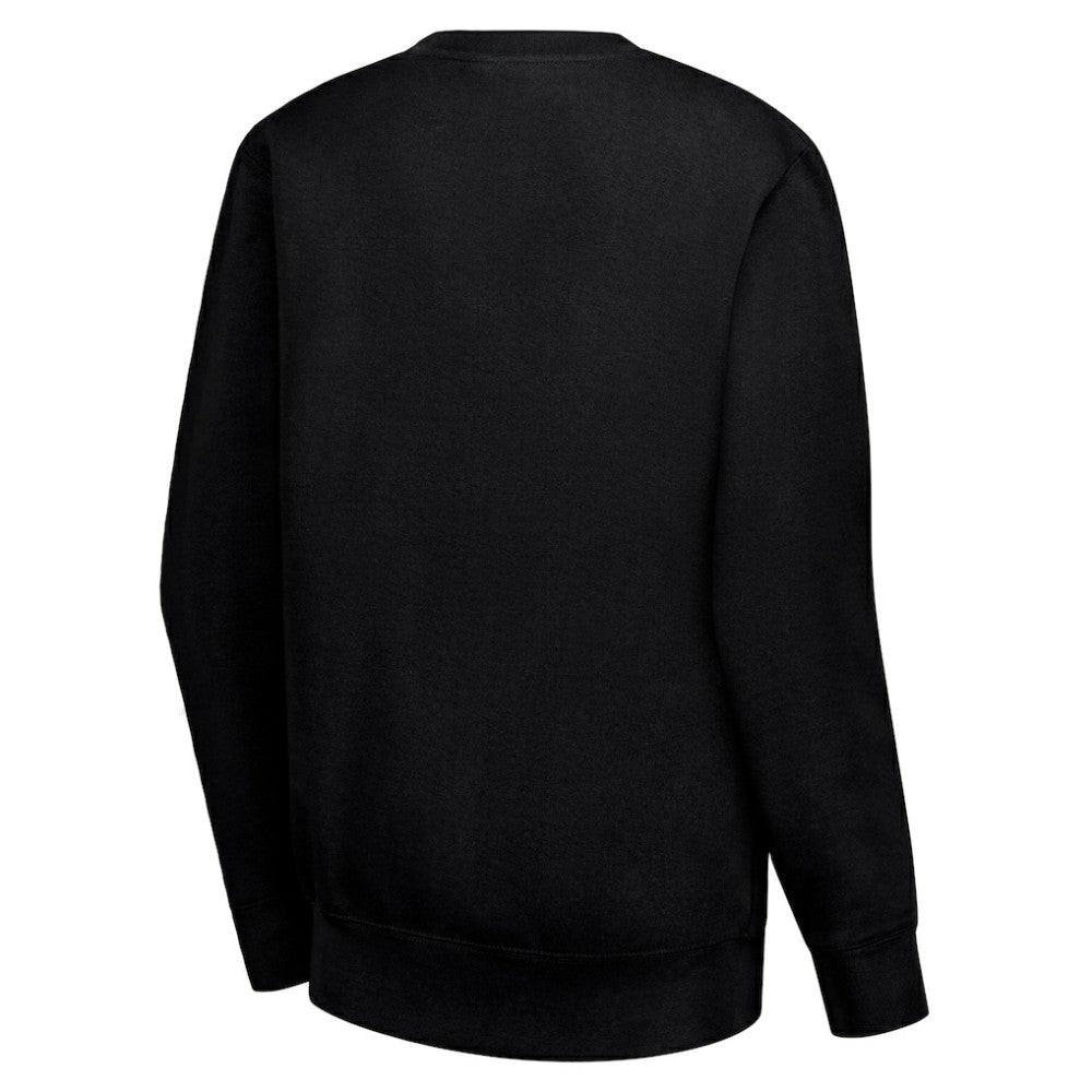Anaheim Ducks G-III 4Her by Carl Banks Women's Collage Graphic Fleece Long Sleeve Pullover Sweatshirt - Black | NHL Lifestyle