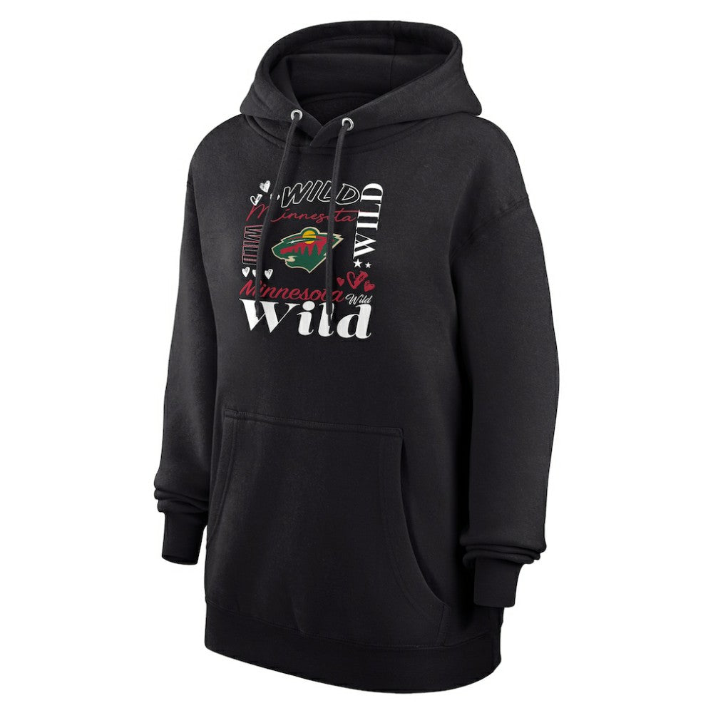 Minnesota Wild G-III 4Her by Carl Banks Women's Collage Team Graphic Tri-Blend Fleece Pullover Hoodie - Black | NHL online