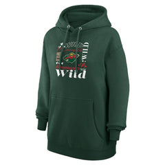 Minnesota Wild G-III 4Her by Carl Banks Women's Collage Team Graphic Tri-Blend Fleece Pullover Hoodie - Olive | NHL online