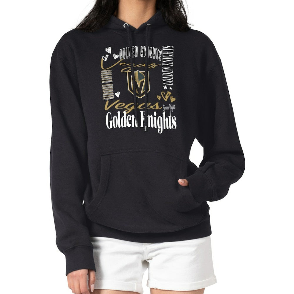 Vegas Golden Knights G-III 4Her by Carl Banks Women's Collage Team Graphic Tri-Blend Fleece Pullover Hoodie - Black | NHL on sale