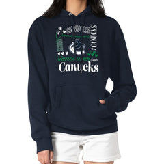 Vancouver Canucks G-III 4Her by Carl Banks Women's Collage Team Graphic Tri-Blend Fleece Pullover Hoodie - Navy | NHL online