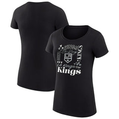 Los Angeles Kings G-III 4Her by Carl Banks Women's Super-Slim Fit Lightweight Collage Team Graphic T-Shirt - Black | NHL discount