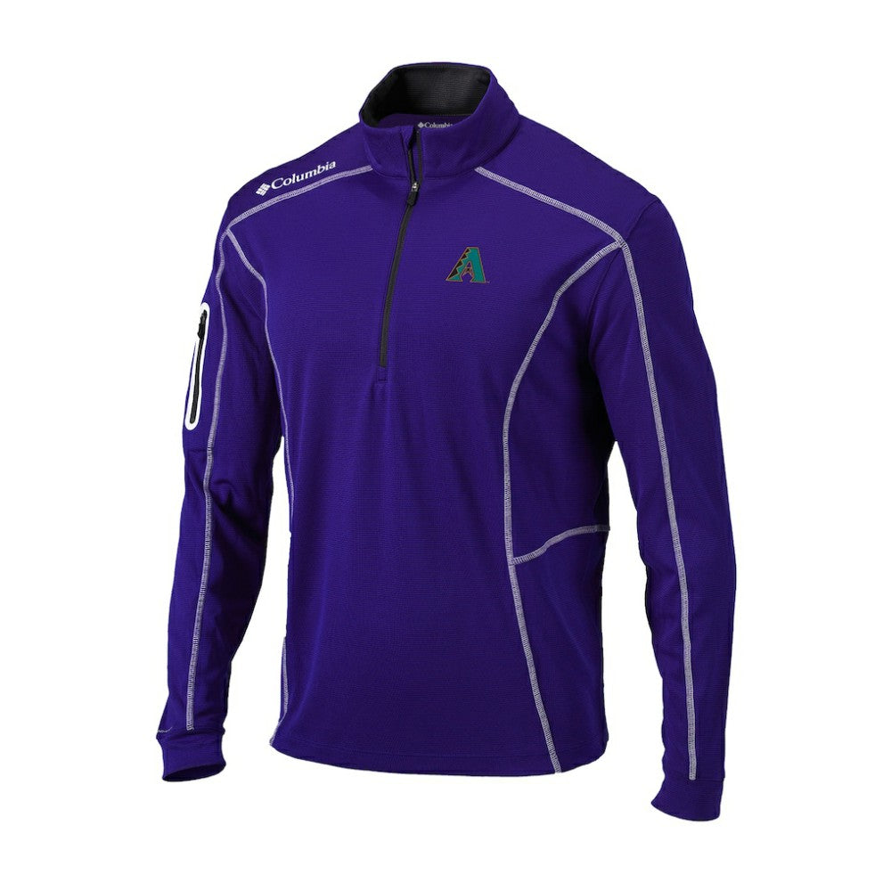 Arizona Diamondbacks Columbia Cooperstown Collection Omni-Wick Shotgun Quarter-Zip Top Online