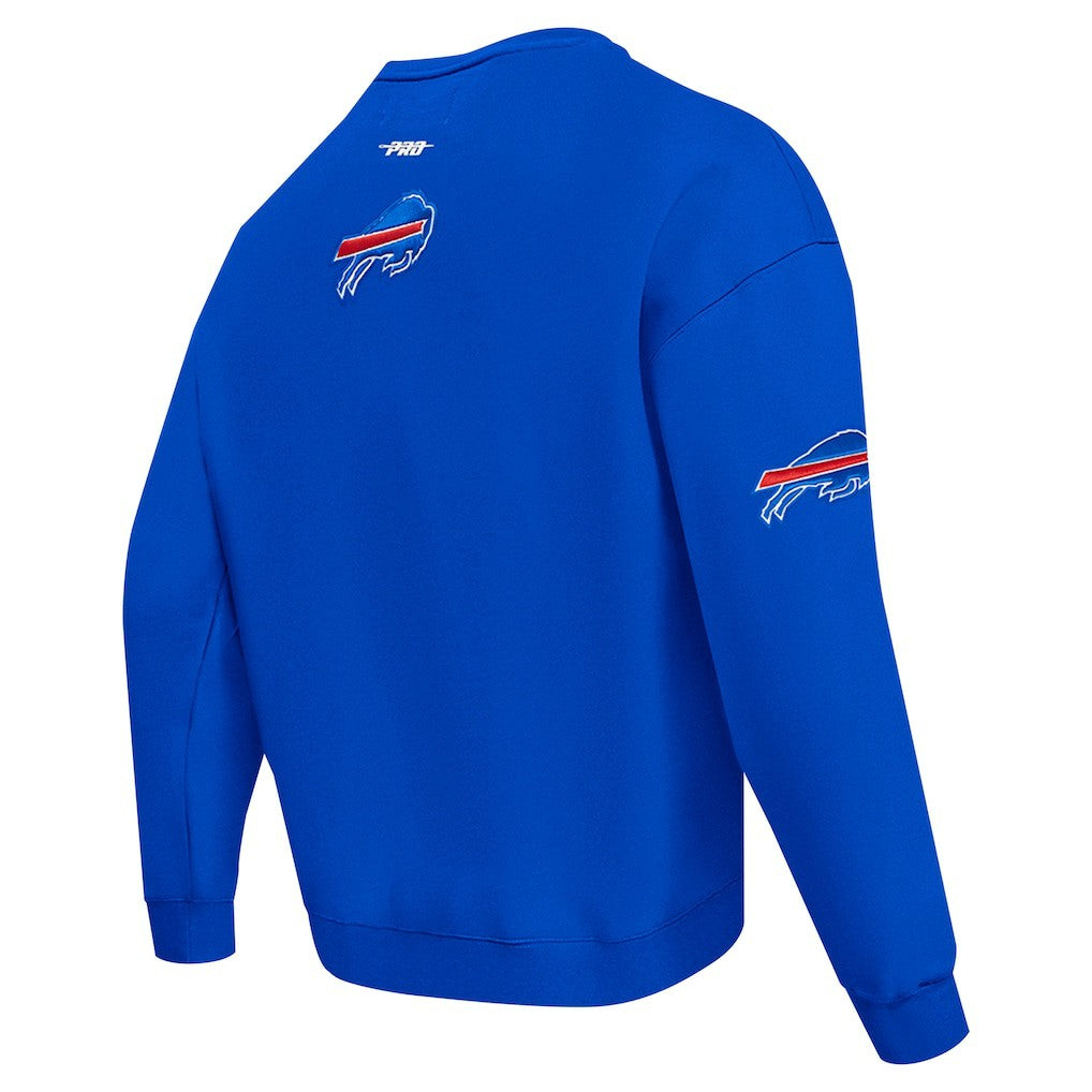 Buffalo Bills Pro Standard Turn It Up Drop Shoulder Pullover Sweatshirt - Royal - NFL