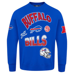 Buffalo Bills Pro Standard Turn It Up Drop Shoulder Pullover Sweatshirt - Royal - NFL