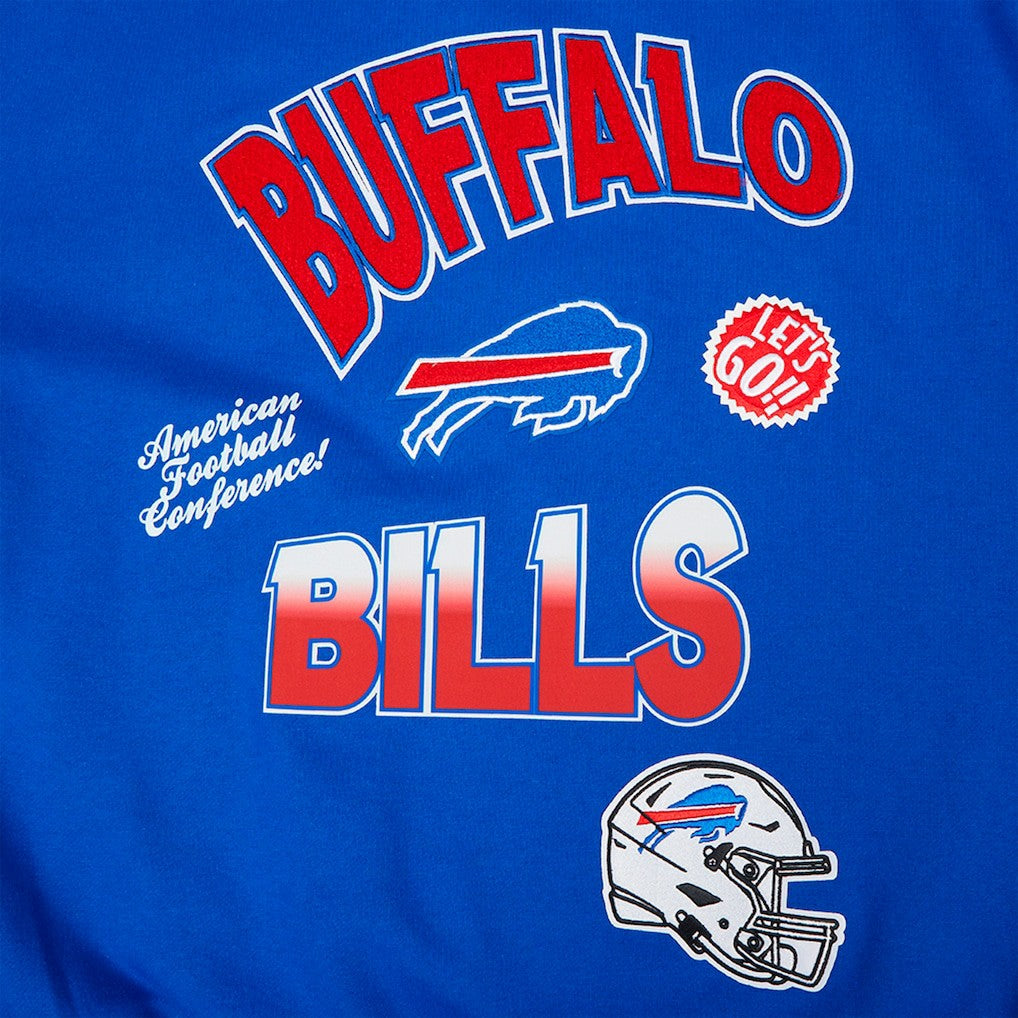 Buffalo Bills Pro Standard Turn It Up Drop Shoulder Pullover Sweatshirt - Royal - NFL