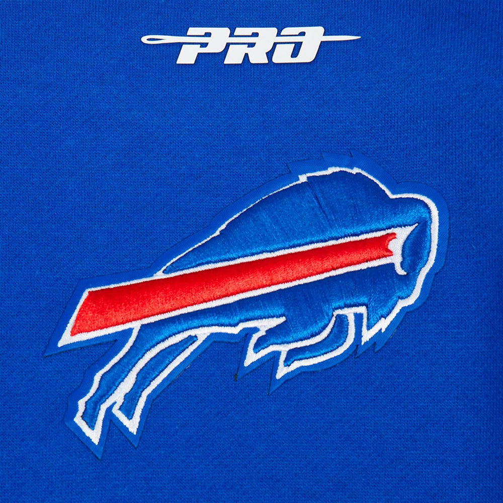 Buffalo Bills Pro Standard Turn It Up Drop Shoulder Pullover Sweatshirt - Royal - NFL