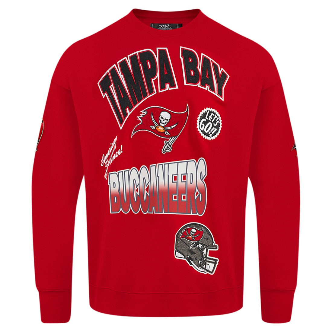 Tampa Bay Buccaneers Pro Standard Turn It Up Drop Shoulder Pullover Sweatshirt - Red - NFL